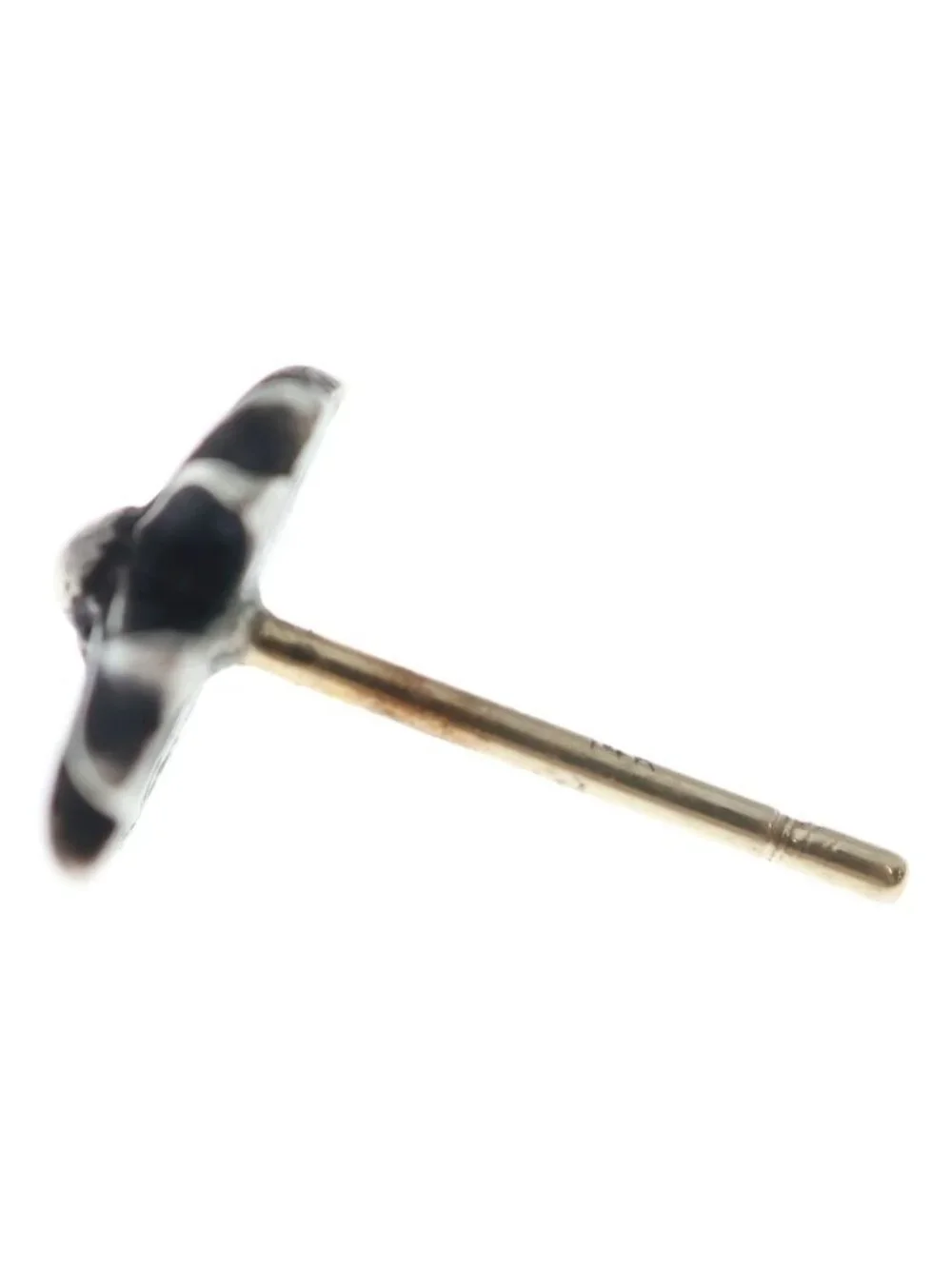 Chrome Hearts CH Crss 2 Fat CH Crossfat Stud Earrings Silver